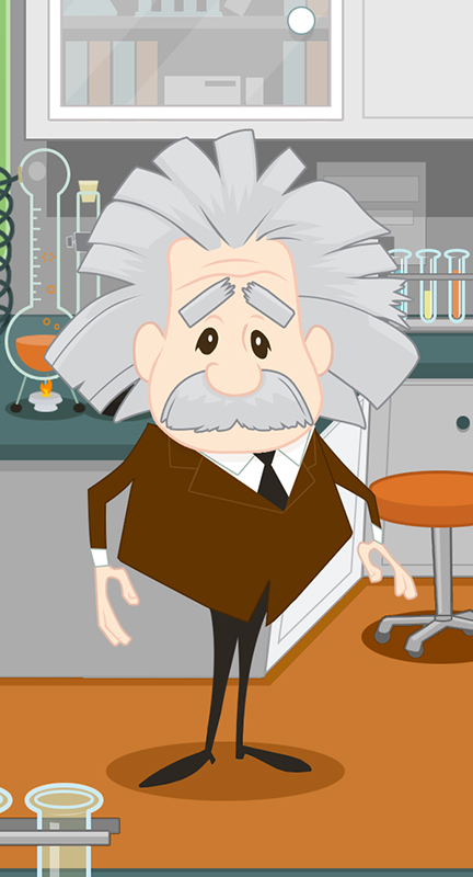 Albert Einstein Cartoon Concept – The Art of Andrew Cremeans
